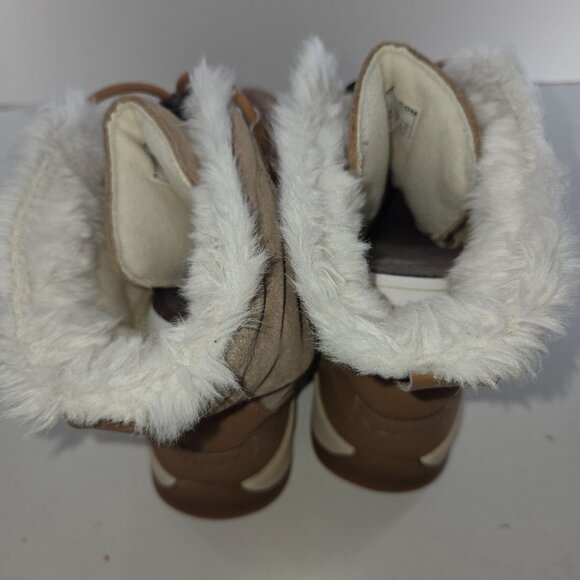 Sorel Explorer II Joan Faux Fur Boot Suede Velvet Tan size 7 - Picture 7 of 10
